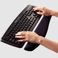 Naslon za zapešće tipkovnice FELLOWES PlushTouch, crni