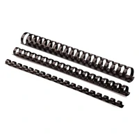 Plastične spirale FELLOWES, 10mm, za 41–55 listova, 100kom, crne