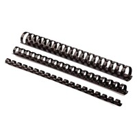 Plastične spirale FELLOWES, 6mm, za 10–20 listova, 100kom, crne