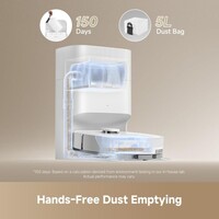 Robotski usisavač DREAME D20 Plus, bijeli