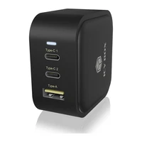 Punjač ICY BOX IB-PS1030-PD, USB-C/A, 3 porta, 65W GaN