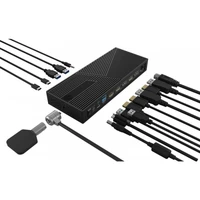 Priključna stanica ICY BOX IB-DK2246AC, hibridna 11 u 1, USB-C, s DisplayLink