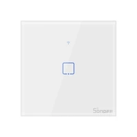 Pametni zidni prekidač SONOFF T1EU1C-TX, jednostruki, Wi-Fi + RF433