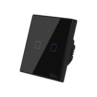 Pametni zidni prekidač SONOFF T3EU2C-TX, dvostruki, Wi-Fi