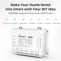 Pametni zidni prekidač SONOFF 4CHPROR3, Wi-Fi, 4 kanala