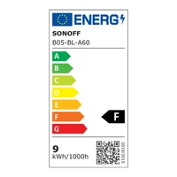 Pametna LED žarulja SONOFF E27, 9W, RGB, Wi-Fi/Bluetooth