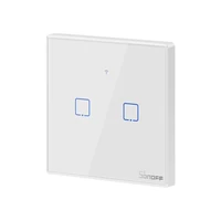 Pametni zidni prekidač SONOFF T2EU2C-TX, Wi-Fi + RF433, dvostruki