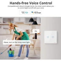 Pametni zidni prekidač SONOFF T2EU2C-TX, Wi-Fi + RF433, dvostruki