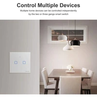Pametni zidni prekidač SONOFF T2EU2C-TX, Wi-Fi + RF433, dvostruki