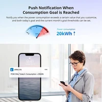 Pametni prekidač SONOFF POWR316D, s LCD mjeračem potrošnje, Alexa/Google Home, 16A