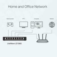 Switch TP-LINK LS108G, 8-portni, Gigabit