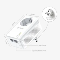 Adapter kit TP-LINK TL-PA7027P, AV1000, Powerline, 2x Gigabit