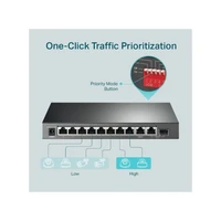 Switch TP-LINK TL-SG1210MP, 10-portni, Gigabit, 8x PoE+