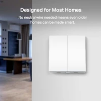 Pametni zidni prekidač TP-LINK Tapo S220, 2-gang, 1-way