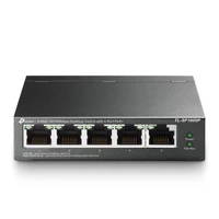 Switch TP-LINK TL-SF1005P, 5-portni, 10/100Mbps, sa 4x PoE+ portova