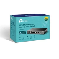Switch TP-LINK TL-SF1005P, 6-portni, 10/100Mbps, sa 4x PoE+ portova