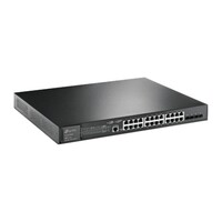 Switch TP-LINK JetStream, 24-portni Gigabit PoE+, L2+, upravljani, sa 4x 10GE SFP+ portova