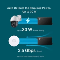 PoE+ injektor TP-LINK TL-POE260S, 2.5G