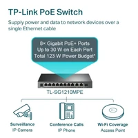 Switch TP-LINK, 10-portni, Gigabit, sa 8x PoE+ portova