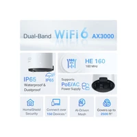 Mesh sustav TP-LINK Deco X50-Outdoor, 1 kom, vanjski, AX3000, Dual-Band, Wi-Fi 6