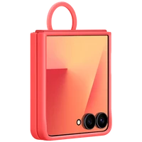 Maskica SAMSUNG Silicone Back Cover with Ring Red za SAMSUNG Galaxy Z Flip 7 (EF