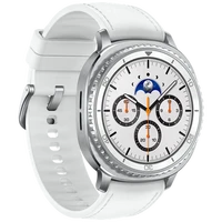 Pametni sat SAMSUNG Galaxy Watch 8 Classic 4G, srebrni (bijeli remen) (SM-L505FZ