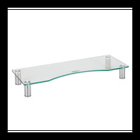 Stalak za monitor VONHAUS, stakleni, L, prozirni