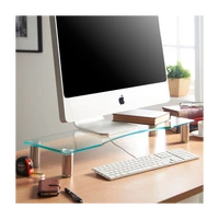 Stalak za monitor VONHAUS, stakleni, L, prozirni Stalak za monitor VONHAUS, stakleni, L, prozirni