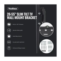 Nosač za TV VONHAUS, nagibni, 26–55", do 40kg