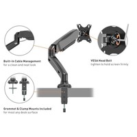 Stol VONHAUS, pojedinačni, do 27", s USB 3.0, plinski amortizer