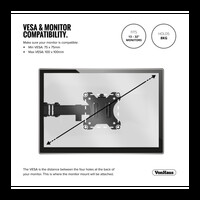 Nosač VONHAUS, stolni, za monitor, pojedinačni, 13–32"