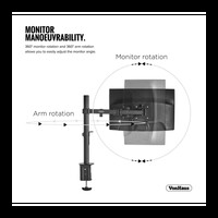 Nosač VONHAUS, stolni, za monitor, pojedinačni, 13–32"