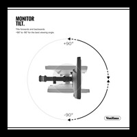 Nosač VONHAUS, stolni, za monitor, pojedinačni, 13–32"
