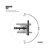 Nosač VONHAUS, stolni, za monitor, pojedinačni, 13–32"