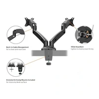 Nosač VONHAUS, stolni, dvostruki, do 27", s USB 3.0, plinski amortizer
