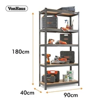 Polica VONHAUS, pocinčana, 5 razina, 1.8m, HAMMERITE