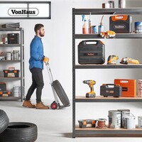 Polica VONHAUS, 5 podesivih polica, extra wide, 1.8m