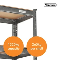 Polica VONHAUS, 5 podesivih polica, extra wide, 1.8m