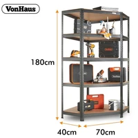 Polica VONHAUS, kutna, s 5 polica