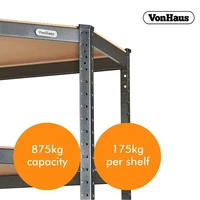 Polica VONHAUS, kutna, s 5 polica