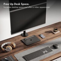 Nosač za monitor VONHAUS, stolni, dvostruki, do 32", vertikalni