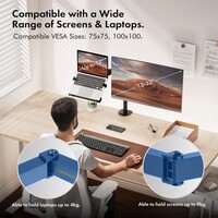 Nosač VONHAUS, stolni, za 2 monitora i laptop