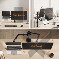 Nosač VONHAUS, stolni, za 2 monitora i laptop