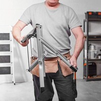 Ljestve VONHAUS, sklopive, čelične, 2 razine