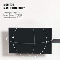 Nosač za 4 monitora VONHAUS, stolni, do 32"