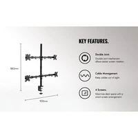 Nosač za 4 monitora VONHAUS, stolni, do 32"