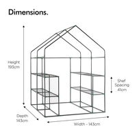 Staklenik VONHAUS, 143 x 143 x 195 cm