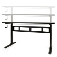Radni stol VONHAUS, podesivi, sit & stand, crni Radni stol VONHAUS, podesivi, sit & stand, crni