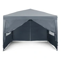 Paviljon VONHAUS, pop-up, 3x3m, slate sivi, s utezima