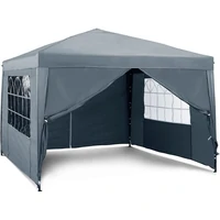 Paviljon VONHAUS, pop-up, 3x3m, slate sivi, s utezima